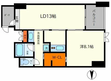 F-STUDIO VERONICA【2階】の間取り