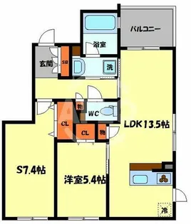 ベルデパティオ【2階】の間取り