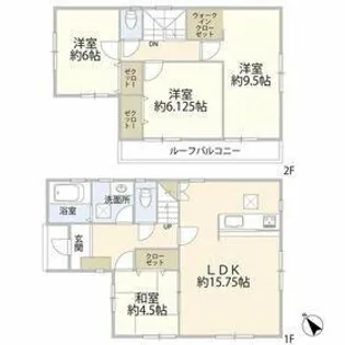 愛知県一宮市丹陽町外崎【一戸建】の間取り