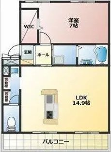 子持松コーポ【5階】の間取り