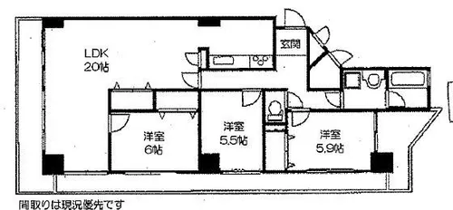 ハイライズ東雲【702号室】の間取り