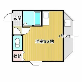 日東西中条ハイツ【4階】の間取り