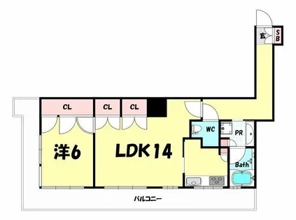 トア山手 ザ・神戸タワー【19階】の間取り