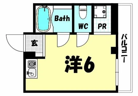 ビタミンテラス下山手【4階】の間取り