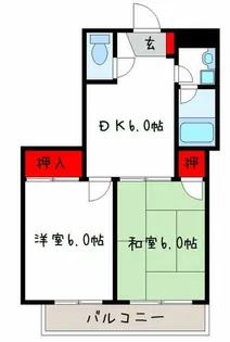 シティハイツ本町【1階】の間取り