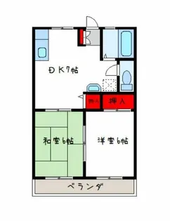 エクセルハイツ【1階】の間取り