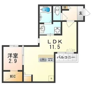REGALEST堺町家【1階】の間取り