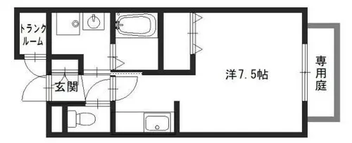 ヴェルロール西今宿【1階】の間取り
