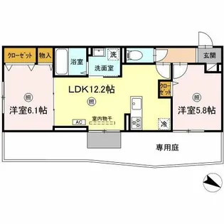 vivable palais(ヴィヴァブルパレ)【2階】の間取り