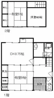 愛知県豊橋市江島町【一戸建】の間取り