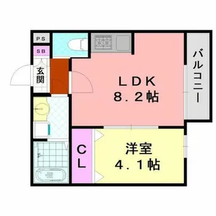 H-maison平野Ⅲ【3階】の間取り