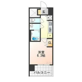 プレサンス京都鴨川【5階】の間取り