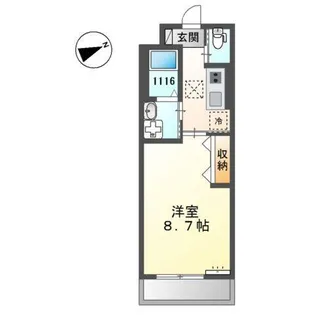 カーサ クラージュ【2階】の間取り