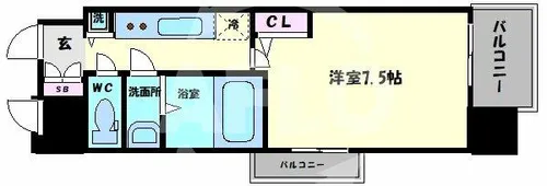 La Douceur北巽【14階】の間取り