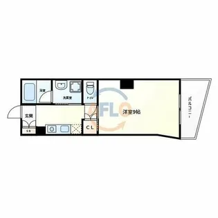 CITY SPIRE美章園【1階】の間取り