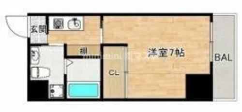 JJCOURT市元【9階】の間取り