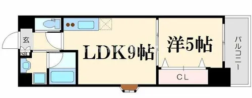 グランエイト中津【3階】の間取り