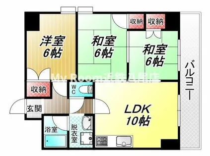 メゾンデトワール【3階】の間取り