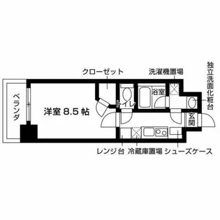ゼスタレジデンス桜山【5階】の間取り