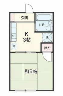 コーポあかつき【202号室】の間取り