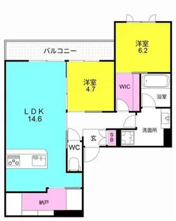 フェリーチェ ガーデン【201号室】の間取り
