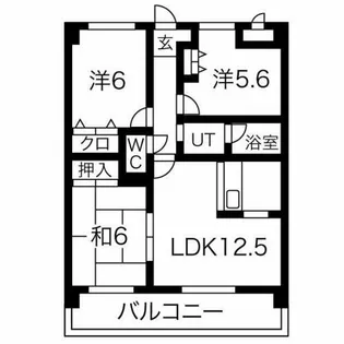 Granville(グランビル)【4階】の間取り