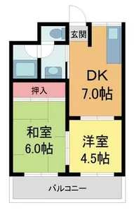 Il Sole五月苑 南棟【2階】の間取り