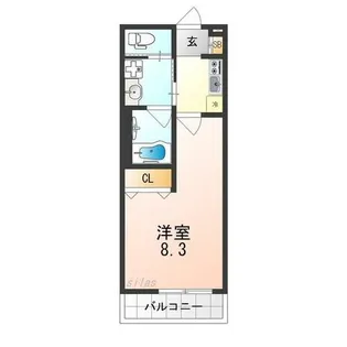 Feliz Court日根野【1階】の間取り