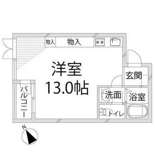 キャッスルコート南新在家【2階】の間取り