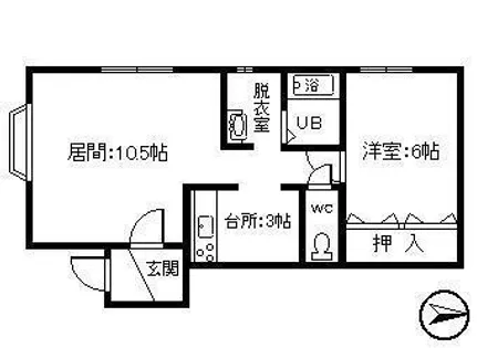 グリーン楓【2-A号室】の間取り