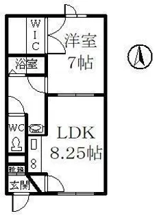 LE MALE(ル メール)【C号室】の間取り