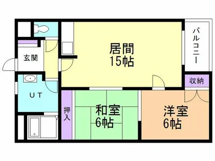 レジデンスSATOH【102号室】の間取り