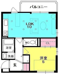 ミタカハイツ【202号室】の間取り