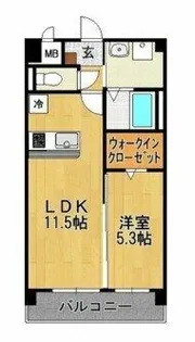 エスペランサ久留米駅前【1階】の間取り