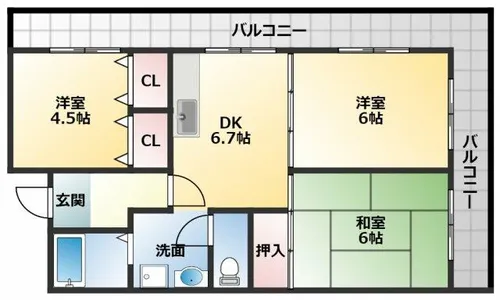 メゾンプレミール【2階】の間取り