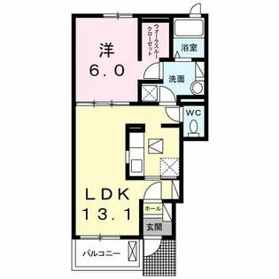 アビタシオン【1階】の間取り