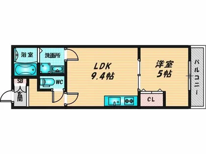 THE SCREEN at HANATEN【2階】の間取り