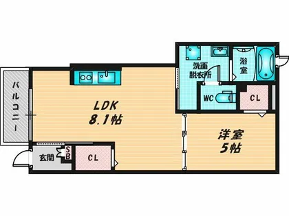 ジャイオス【1階】の間取り