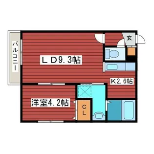Duren(デューレン)【4階】の間取り