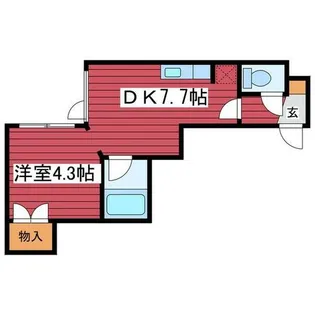 ラ・セーヌ月寒【3階】の間取り