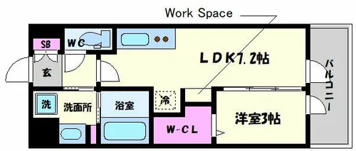 アーバネックス新町【3階】の間取り