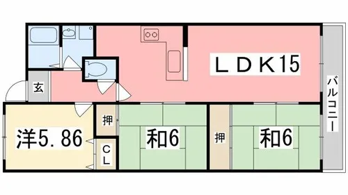 メゾン・セルベイル【702号室】の間取り