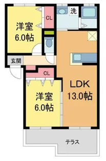エトワール【1階】の間取り