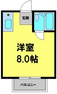 川西ハイツ【103号室】の間取り