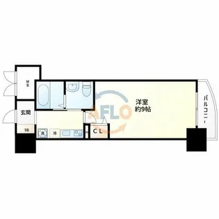 APRILE南森町【14階】の間取り