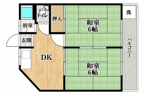 西口マンション【1階】の間取り