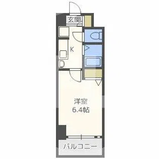 エステムコート梅田天神橋リバーフロント【2階】の間取り