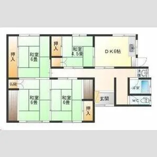 和歌山県和歌山市加太【一戸建】の間取り