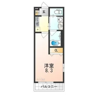 Feliz Court日根野【2階】の間取り