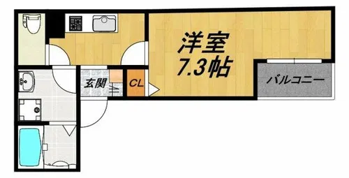 LE COCON稲沢Ⅴ 当社オーナー物件【1階】の間取り